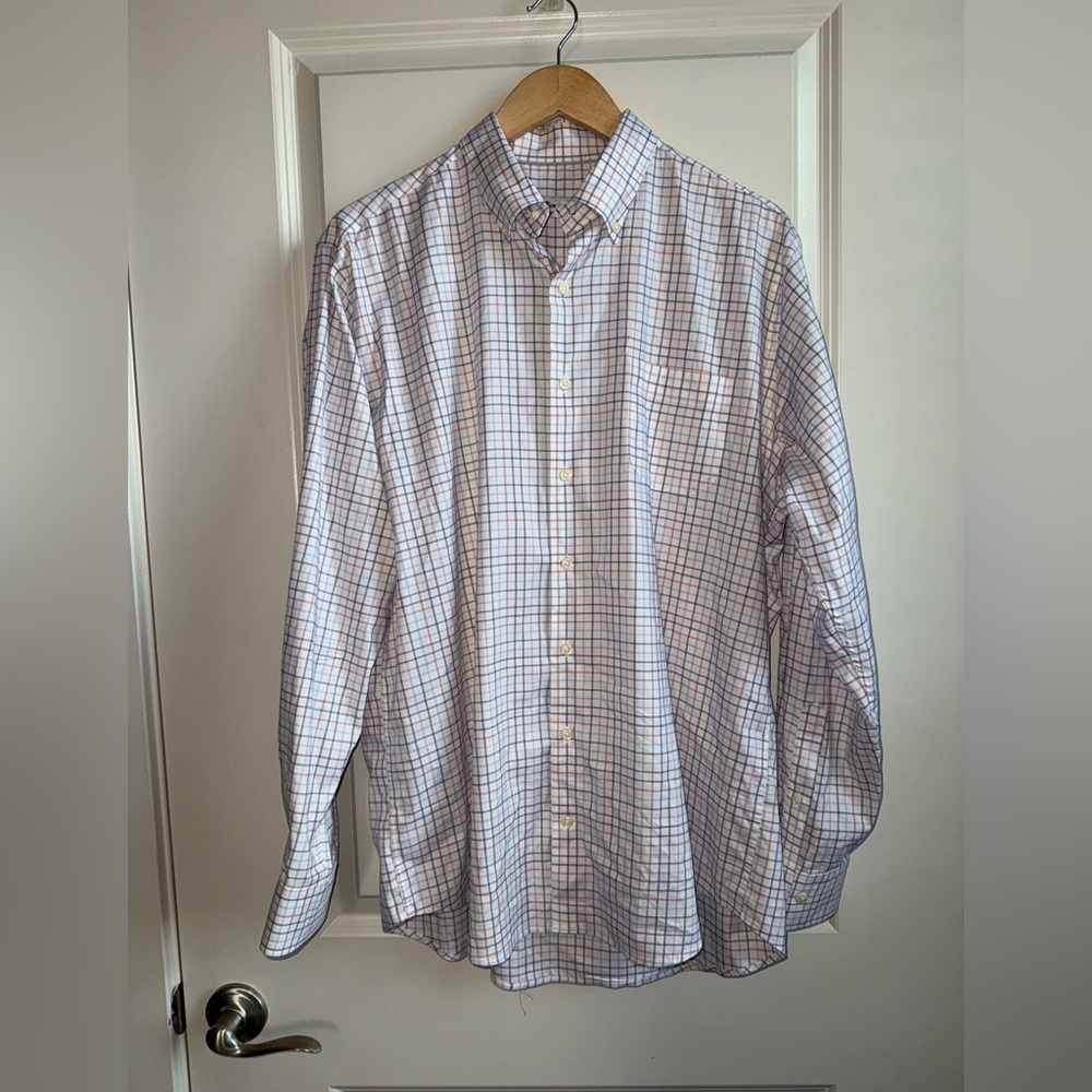 Peter Millar Pastel Classic Button Down Shirt Mens Size Large